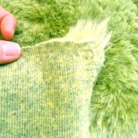 Fausse fourrure vert jaune 03
