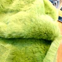 Fausse fourrure vert jaune 04