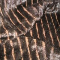 Fausse fourrure vison brun 1 