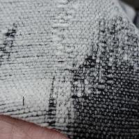Faux lainage gris blanc noir tachete 2 