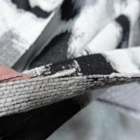 Faux lainage gris blanc noir tachete 5 