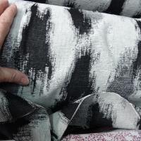Faux lainage gris blanc noir tachete 7 