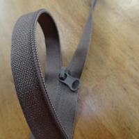 Fermeture eclair 52 cm teinte noisette moyen 2 