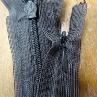 Fermeture eclair invisible gris souris