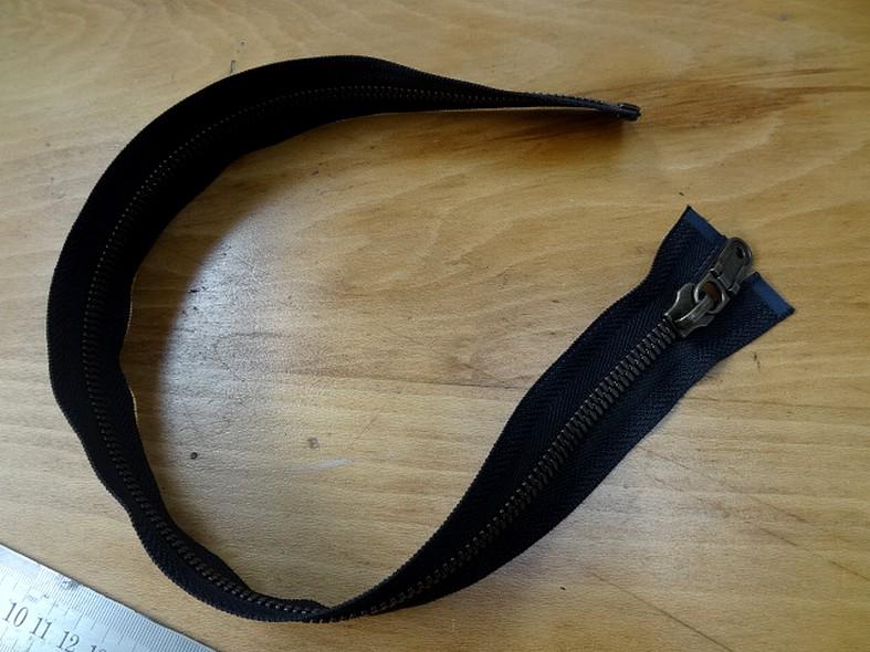 Fermeture eclair metallique vieil or separable 53 5 cm 2