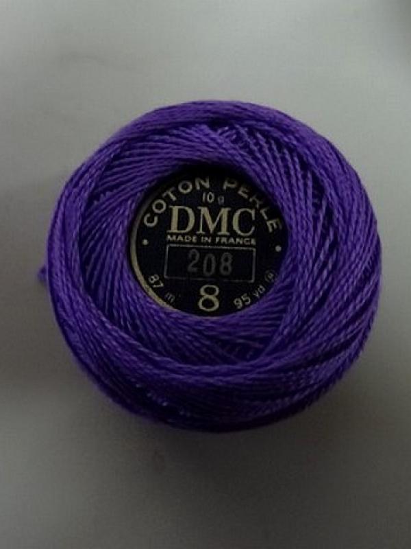 Fil coton perle dmc 208 violet indigo 1 