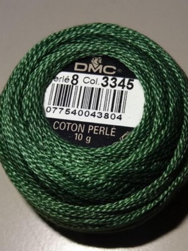 Fil coton perle dmc 3345 vert poireau 