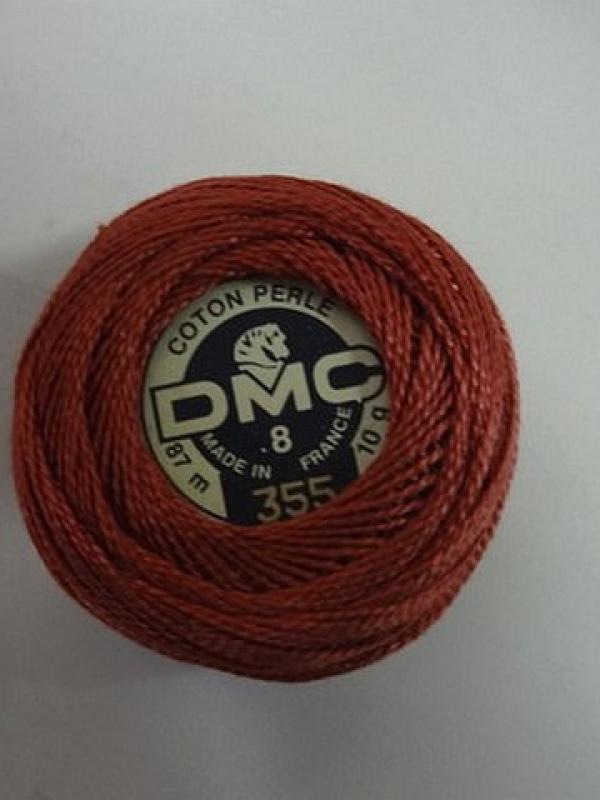 Fil coton perle dmc 355 marron cuivre 1 