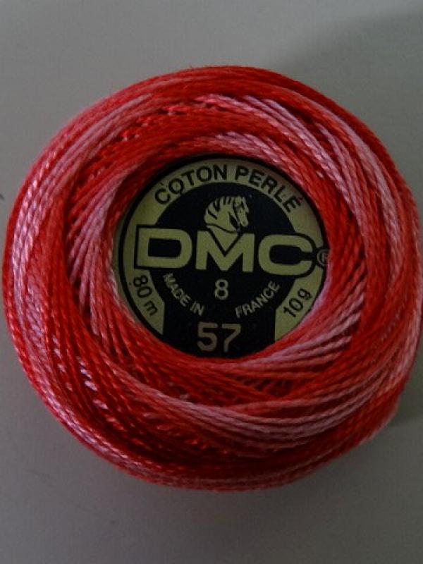 Fil coton perle dmc 57 degrade geranium 1 
