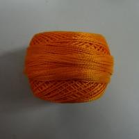 Fil coton perle dmc 740 orange 2 