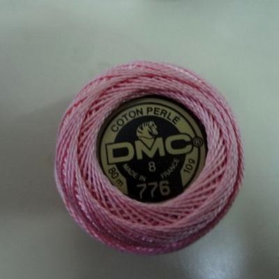 Fil coton perle dmc 776 rose clair 1 