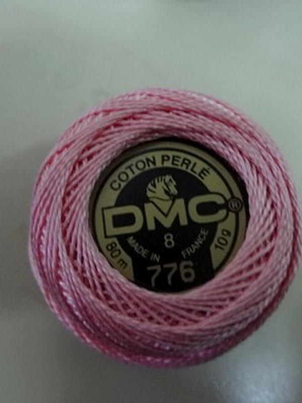 Fil coton perle dmc 776 rose clair 1 