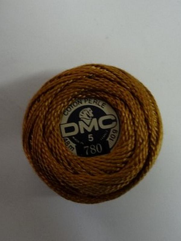 Fil coton perle dmc 780 noisette dore 1 
