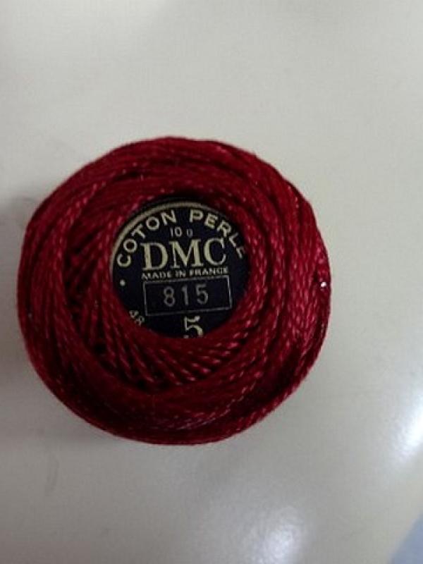 Fil coton perle dmc 815 bordeaux 