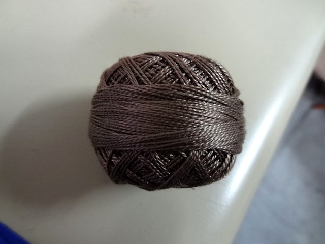 Fil coton perle dmc 840 marron glace 2