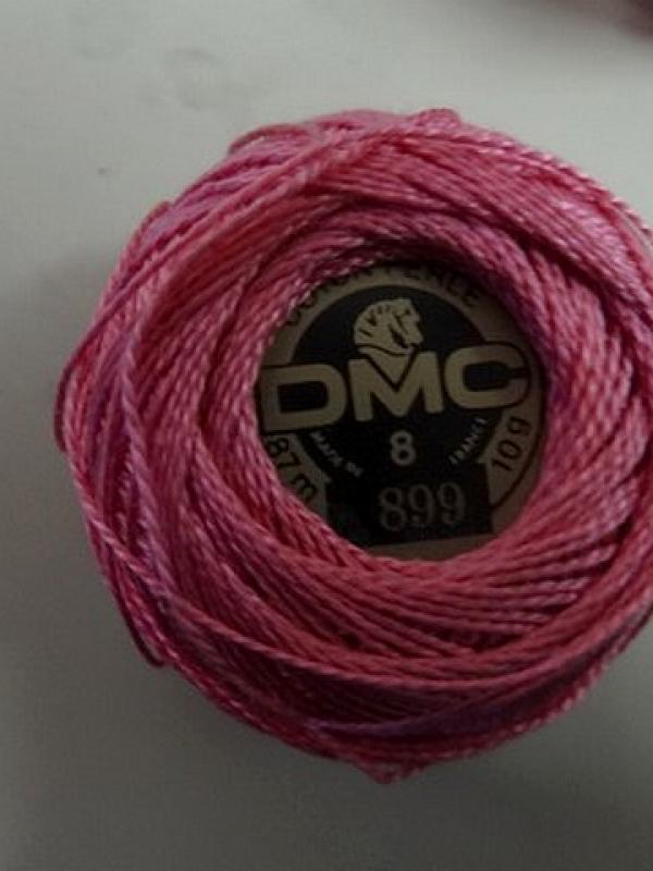 Fil coton perle dmc 899 rose