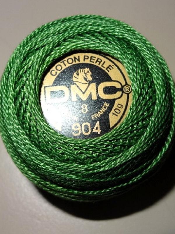 Fil coton perle dmc 904 vert anglais 1 