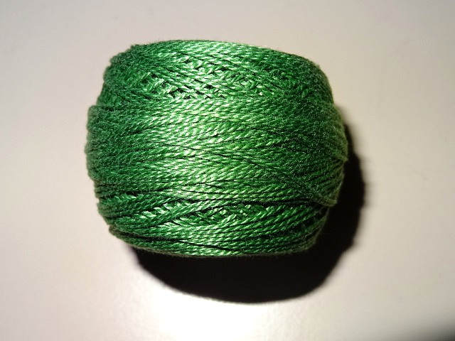 Fil coton perle dmc 904 vert anglais 2 