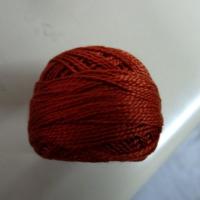 Fil coton perle dmc 919 brique 2 