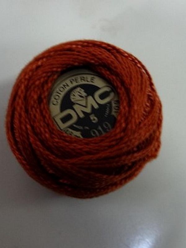 Fil coton perle dmc 919 brique 3 