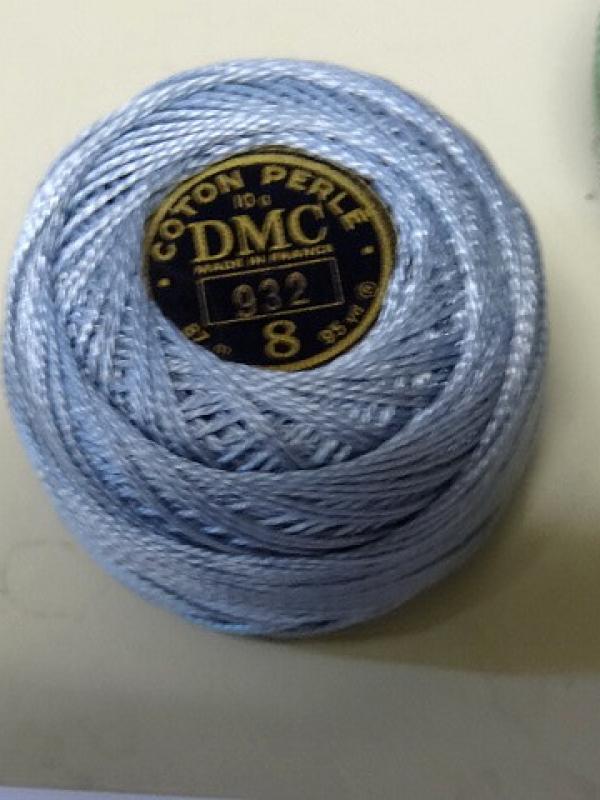 Fil coton perle dmc 932 bleu ciel