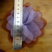 Fleur a coudre mousseline lie de vin orchidee 2