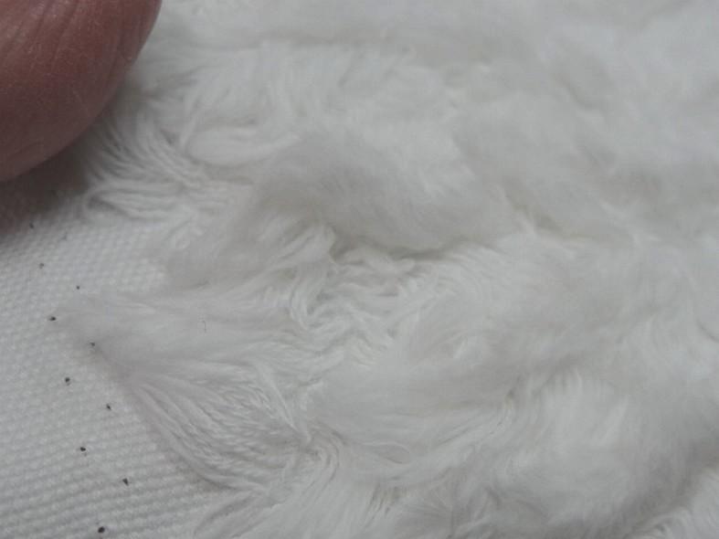 Fourrure fils coton blanc casse 5