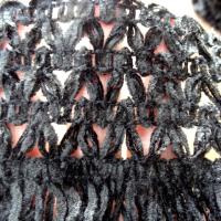 Frange base epi velours chenille noir 3 