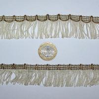 Frange charleston en rayonne blanche 1