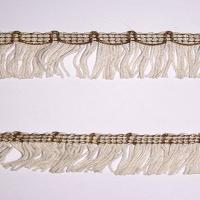 Frange charleston en rayonne blanche 2