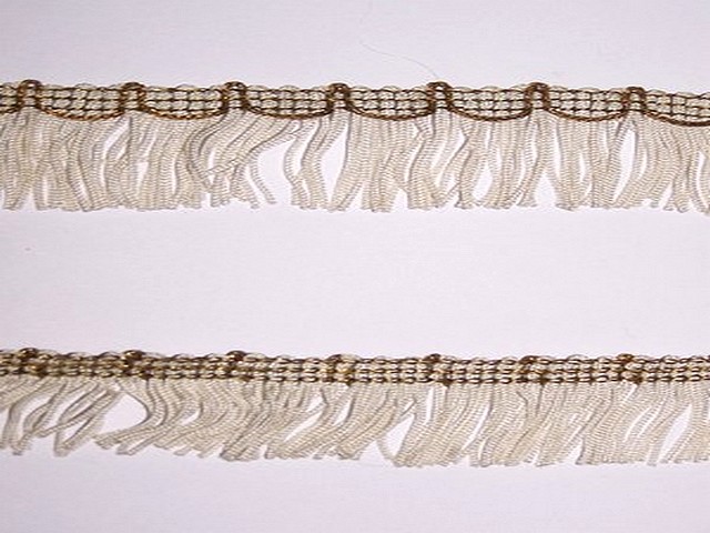 Frange charleston en rayonne blanche 2