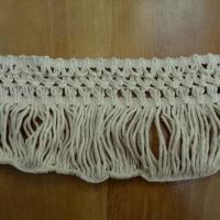 Frange coton ecru avec embase epis 1