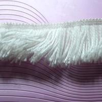 Frange de lainage acrylique blanche 1 
