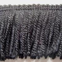 Frange de lainage acrylique noire 3 