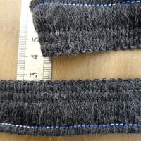 Frange en laine melangee teinte vieux fusain 26 mm 2