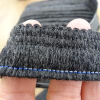 Frange en laine melangee teinte vieux fusain 26 mm 3