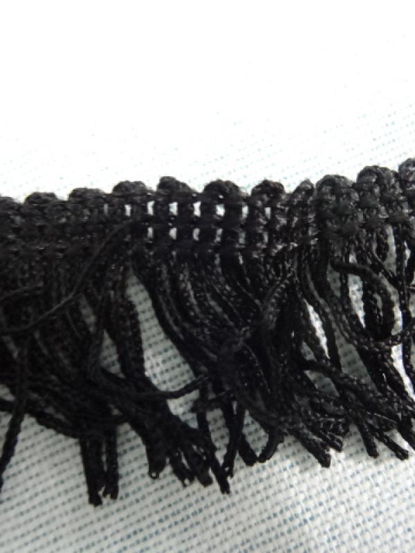 Frange en polyester noire
