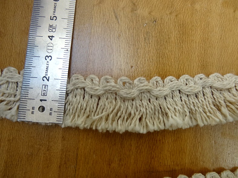 Frange lin coton melanges courte bord croquet 2