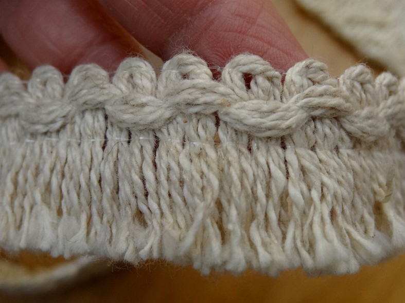 Frange lin coton melanges courte bord croquet 3