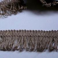 Frange lin naturel bouclee 3 