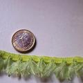 Frange pompons d organza vert anis 2