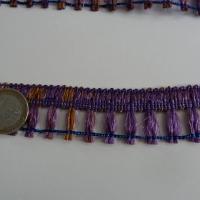 Frange raphia mauve ocre 3