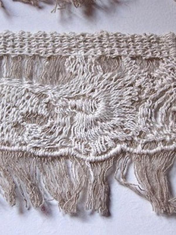 Frange solange bicolore naturel en coton 3 