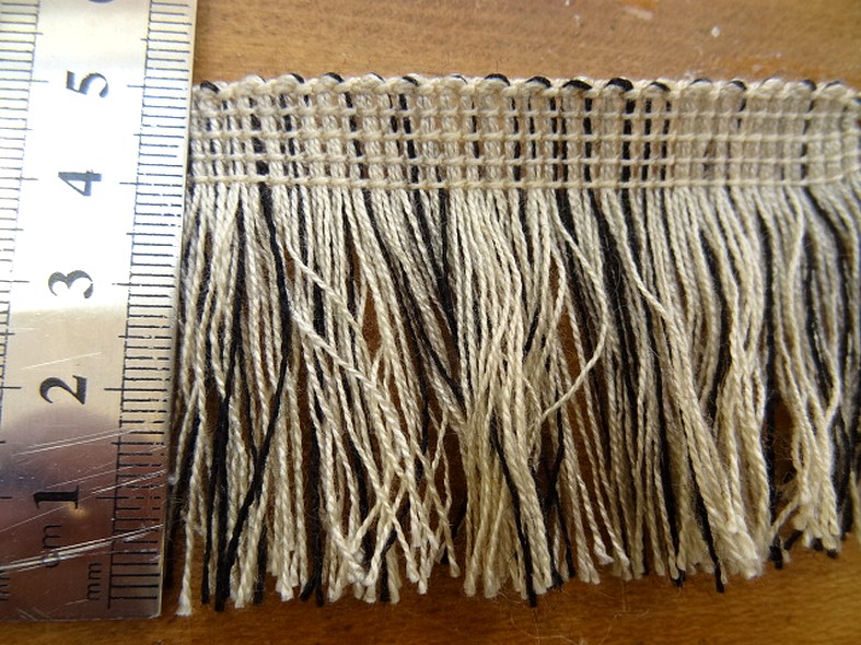 Frange teinte champagne et noir 2