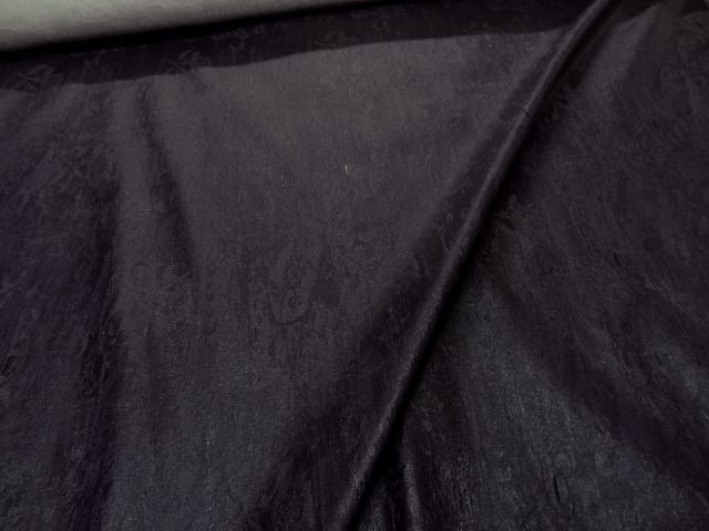 Gabardine coton huile double face blanc casse aubergine 2