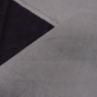 Gabardine coton huile double face blanc casse aubergine 3