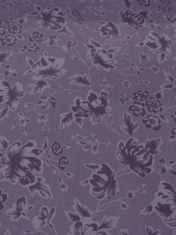Gabardine coton lyca ton prune
