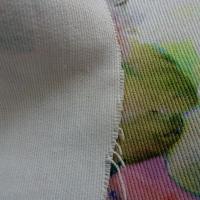 Gabardine coton lycra fleurs rose tendre et saumon 3 