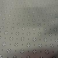 Gabardine coton lycra motif fleurs provencales fond beige 1