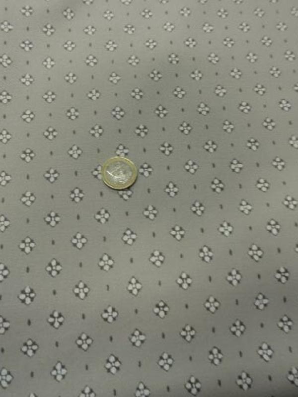 Gabardine coton lycra motif fleurs provencales fond beige 2